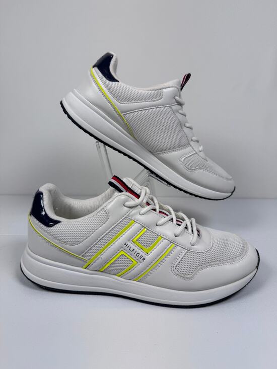 Tommy by Tommy Hilfiger Shoes - Tommy Hilfiger Womens 9M White Mesh Dad Sneakers Y2K Preppy Retro Athletic Shoes